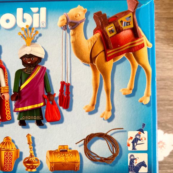 2011 Playmobil 4886 Three Wise Kings Christmas Nativity Camel & Gifts Set NIB - Picture 5 of 5